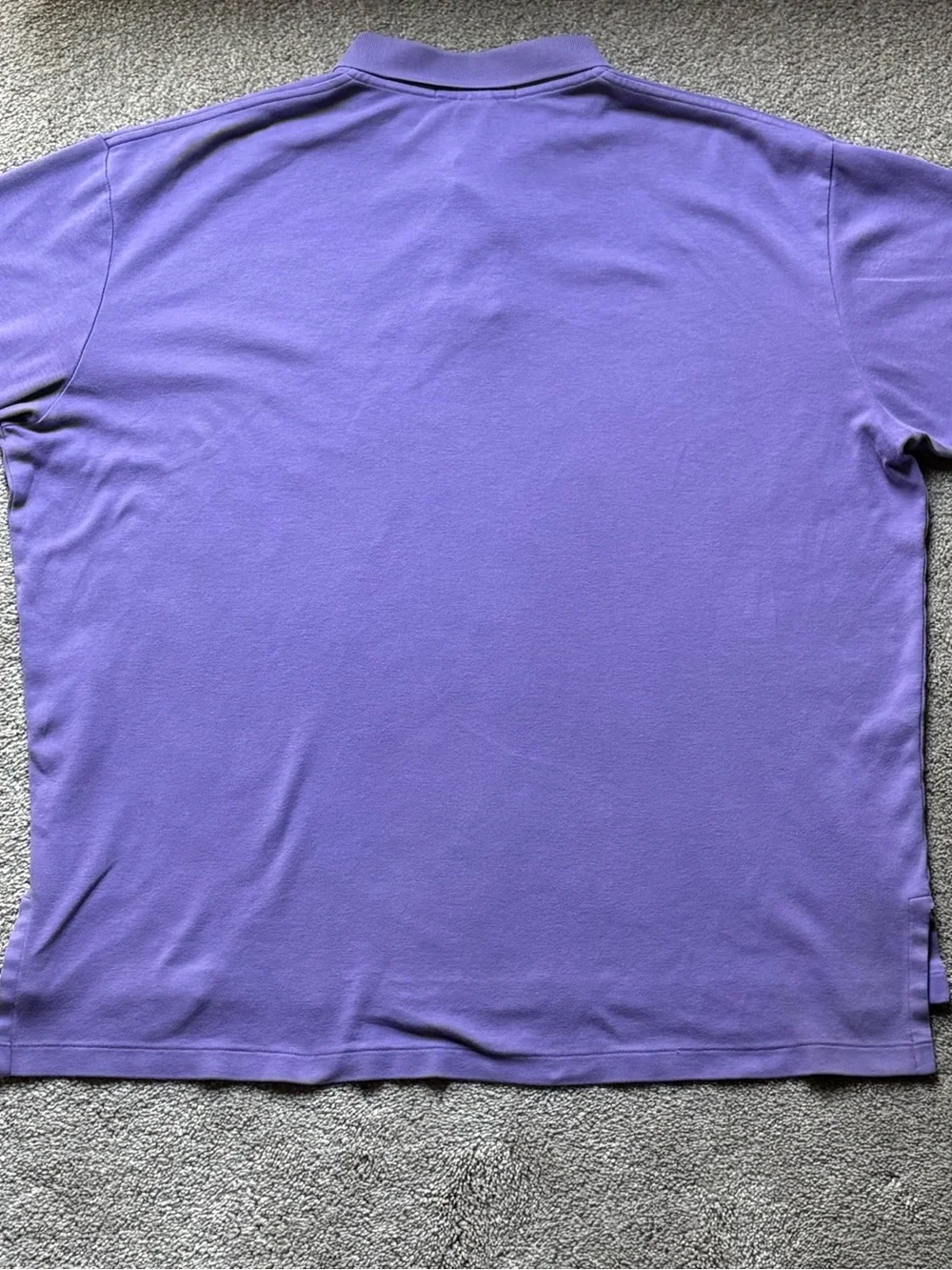 Vintage Ralph Lauren Polo Shirt in Lavender Purple with Lime Logo